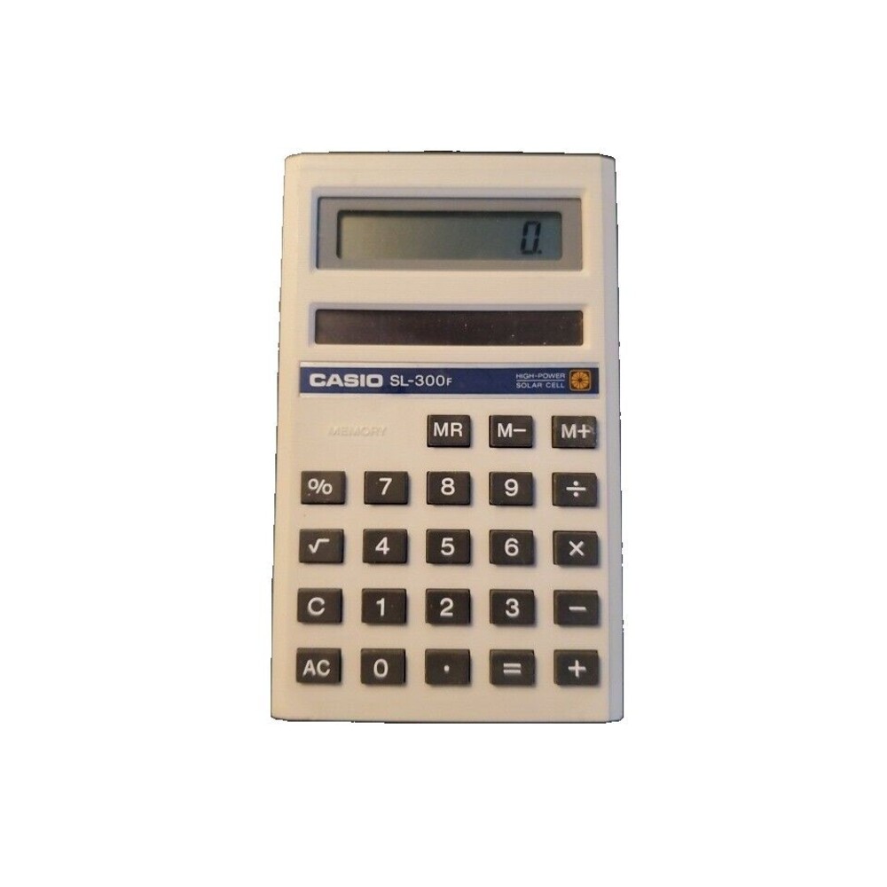 CASIO SL-300F High Power Solar Cell Pocket Calculator